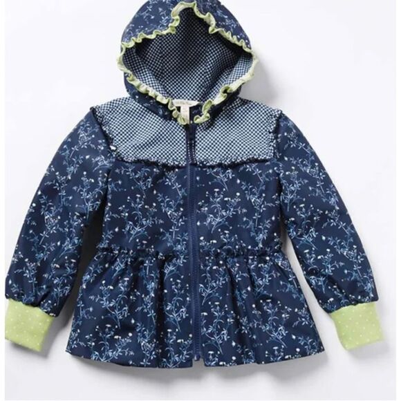 NewMatilda Jane Girls Blue Hooded Jacket Size 16 Floral Enchanted Garden - Picture 2 of 15